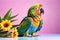 Parrot Amazon bird animal exotic pet short tail