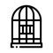 Parrot Cage Icon Vector Outline Illustration