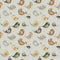Parrot seamless colorful pattern
