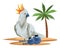 Parrot wild cockatoo icon cartoon