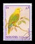 Parrots on postage stamps