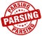 parsing red stamp