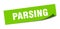parsing sticker. parsing square sign. parsing