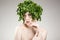 Parsley haired woman