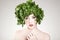 Parsley haired woman