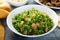 Parsley tabbouleh with tomato and cous cous