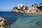 Parson\\\'s Lodge Battery, cliffside fort overlooking the beach at Camp Bay on the western coast of the Gibraltar Territory