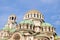 Part of Alexander Nevsky Cathedral in Sofia, the capital of Bulgaria