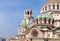 Part of Alexander Nevsky Cathedral in Sofia, the capital of Bulgaria