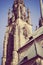 Part of an ancient gothic catholic church in Chech Republic Brno with vintage treatment