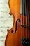 Part of an antique violin