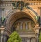 A part of the Berlin Dome in the downtown of Berlin in the evening sun