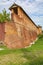 Part of the brick wall of the ancient Kremlin. Kolomna, Russia