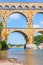 Part of the bridge - aqueduct Pont du Gard