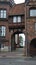 Part of Burgtor nothern Gate in a gothic style, beautiful architecture, Lubeck, Germany