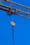 Part construction crane with blue sky