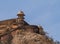 Part of the defensive wall and watchtower of an ancient fort near Jaipur. India
