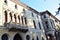 Part of the facade of the ancient Palazzo Zabarella, which can be seen from via San Francesco, in Padua.