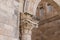 Part of the facade of the catholic Christian Transfiguration Church located on Mount Tavor near Nazareth in Israel