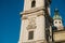 Part of the facade of the Salzburg Cathedral, one of the most notable and picturesque sights of the city. The facade of