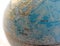 Part of a globe with map close up