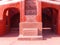 A part of Jantar Mantar observatory with two way closed iron gate as passway