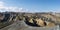 A part of Landmannalaugar rainbow mountains in Iceland