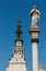 part of the monastery of Jasna Gora in Czestochowa and the statue of Our Lady