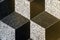 Part of mosaic rhombus ceramic floor tiles, background, texture