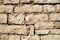 Part of natural contrast masonry wall stone granite is a pattern of texture, material and background with colored stones.