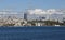 Part of the Port of istanbul with its various Ferries moored alongside