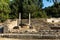 Part of the ruins of the Nymphaion , Ancient Olympia, Greece