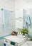 Part of small modern bathroom interior