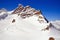 Part of The Swiss Alpine Alps at Jungfraujoch