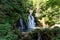 Part of the Triberg waterfalls. The highest waterfalls in Germany