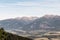 Part of Zapadne Tatry mountains from Pachola to Baranec mountain peak from forest glade bellow Slema hill in autumn Nizke Tatry