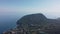 Partenit, Crimea - Aerial Panoramic view on Partenit bay with Bear mountain Ayu-Dag. Yalta region, the South coast of