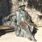 PARTENIT, CRIMEA - SEPTEMBER 7, 2016: Photo of The sculpture Resting krymchanin in the park Paradise sanatorium