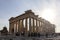 Parthenon on Acropolis, Athens, Greece. It is a main tourist attraction of Athens. Ancient Greek architecture of Athens in summer