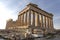 Parthenon on Acropolis, Athens, Greece. It is a main tourist attraction of Athens. Ancient Greek architecture of Athens in summer