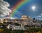 Parthenon, Acropolis of Athens, Rainbow after storm