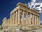 Parthenon close up acropolis of Athens Greece