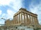 The Parthenon, famous former temple on the Acropolis of Athens