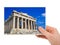 Parthenon (Greece) photography in hand