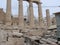 Parthenon.Monument in Athens. Restoration of the Acropolis in Athens.