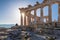 The Parthenon temple in Acropolis, Athens, Greece.