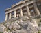 Parthenon unusual perspective, view of the internal riser and frieze