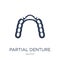 Partial Denture icon. Trendy flat vector Partial Denture icon on