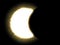 Partial eclipse of the sun and moon