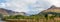 Partial panorama of Glencoe, in the highlands of Scotland